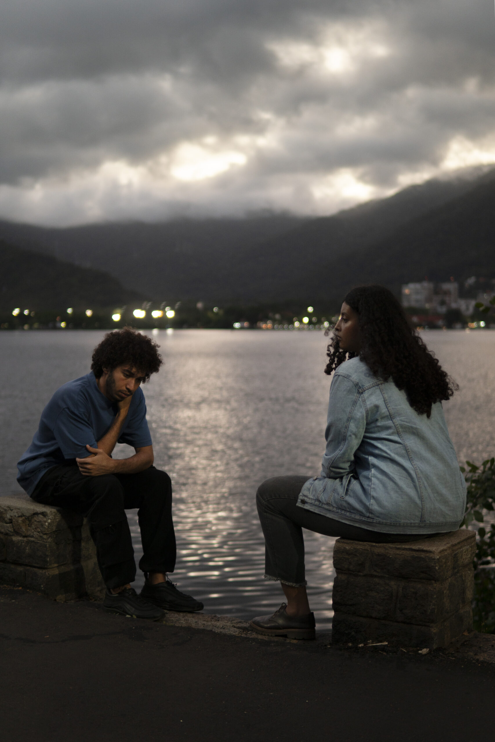 “Person overthinking about their relationship, showing stress, confusion, and emotional turmoil.”